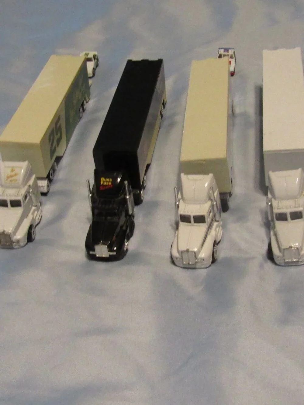 1990s RACING CHAMPIONS NASCAR TRANSPORTER TRUCKS +3cars #42 PETTY #38 #25 #15